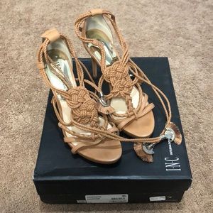 INC International Concepts Tie-Up Sandal Heels